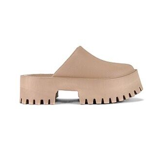 Jeffrey Campbell Taupe Clogge Clog Platform Mules